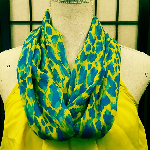 Accessories - FREE! w/ANY BUY! Sheer Animal Print Infinity Scarf